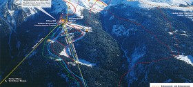 Das Skigebiet Meran 2000